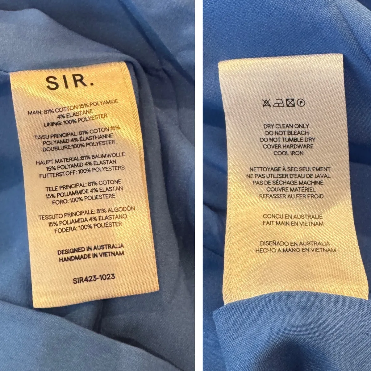 Sir The Label Azul Balconette Gown Size 3 US/8 Blue - Image 16