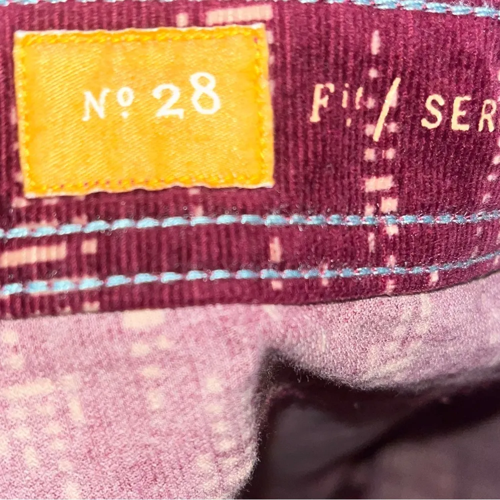 Anthropologie Pilcro & the Letterpress Printed Serif Skinny Corduroy Pants 28 - Image 7