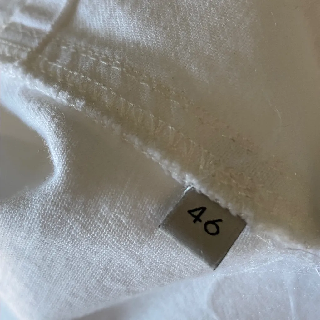 Stella McCartney White Denim Jumpsuit Womens Sz 12 / Italian 46 Bootcut - Image 7