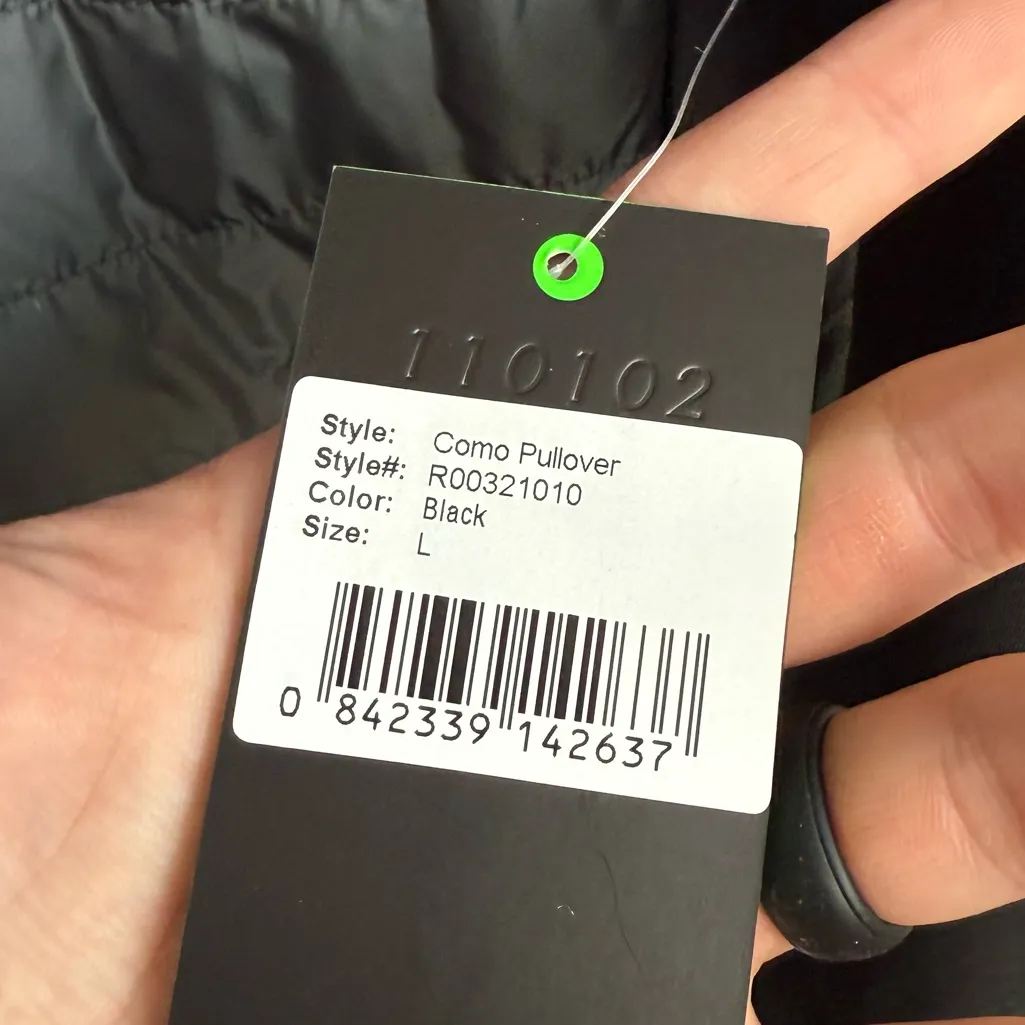 NWT ARMADA Black & Green Como Pullover Full Zip Jacket Size L - Image 6