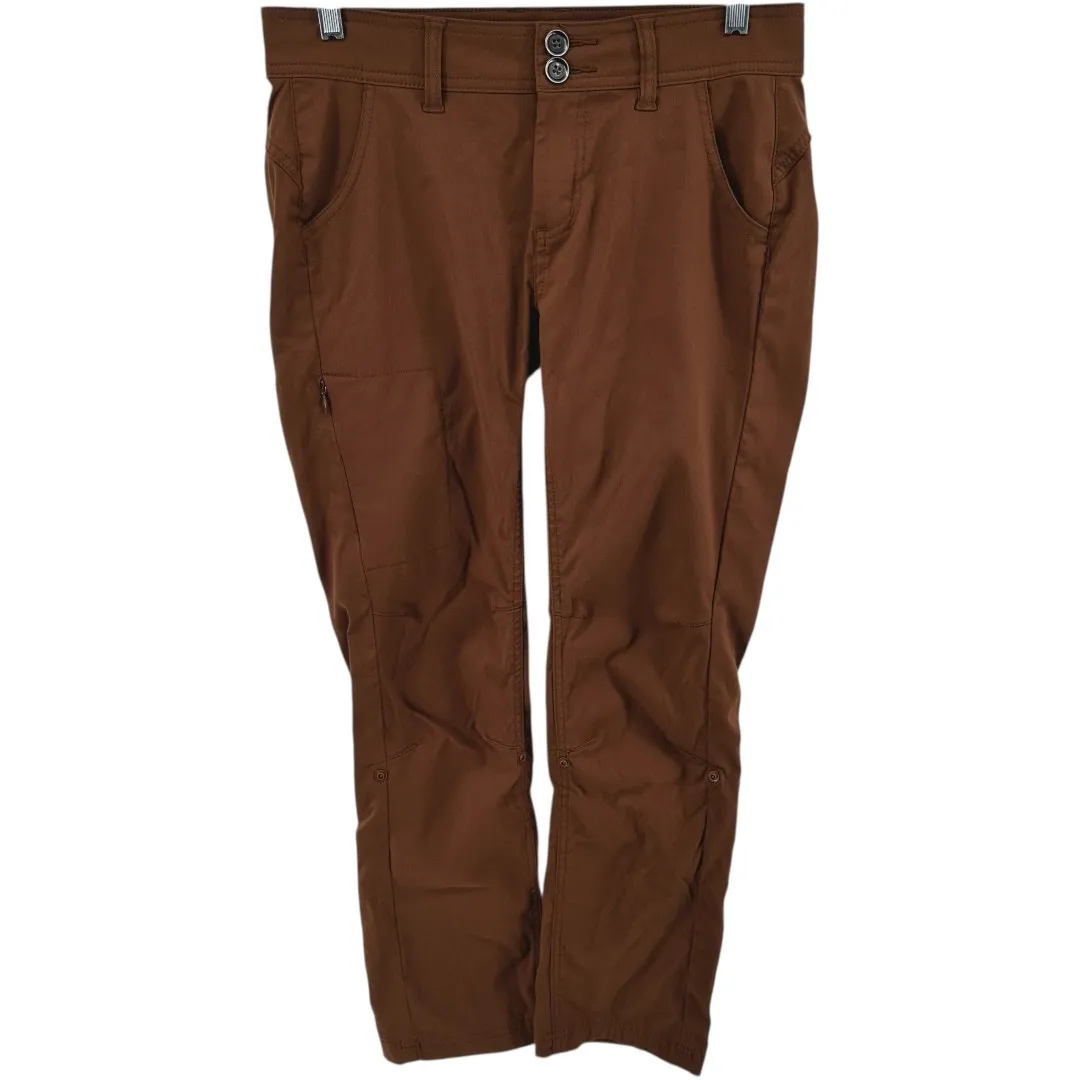 prAna Halle Pants Straight UPF 50 Stretch Zion Mid Rise Outdoor Hiking Brown 4 - Image 2