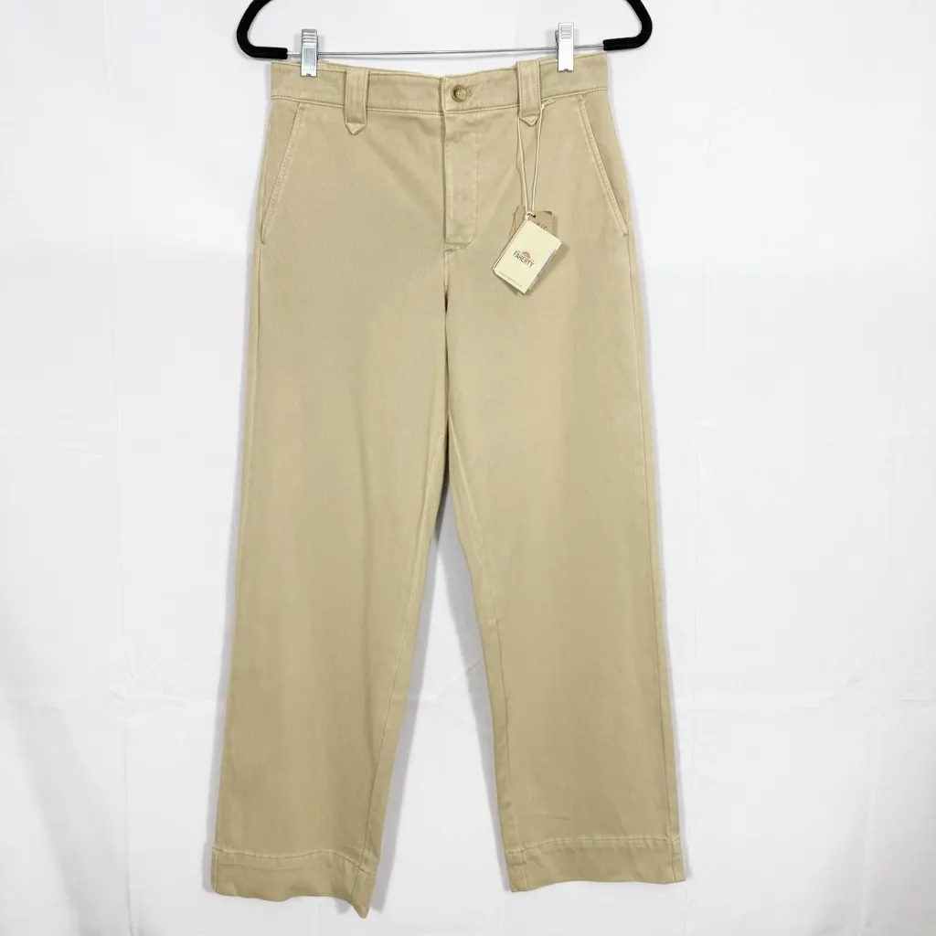 Faherty Coastline Stretch Chino Organic Cotton Pants Trousers Straight Leg Khaki - Image 2
