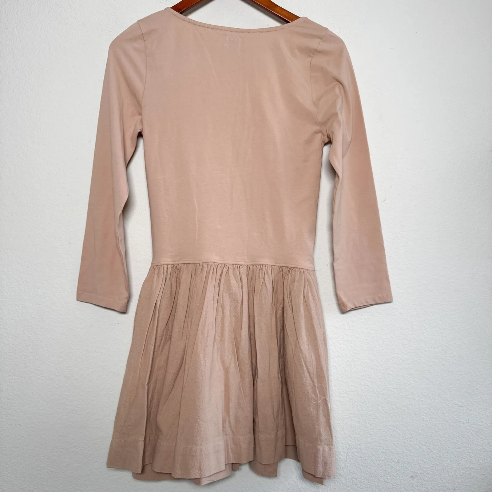 Free People Onda Long Sleeve Stretch Cotton Minidress Tuscany Pockets - Image 8