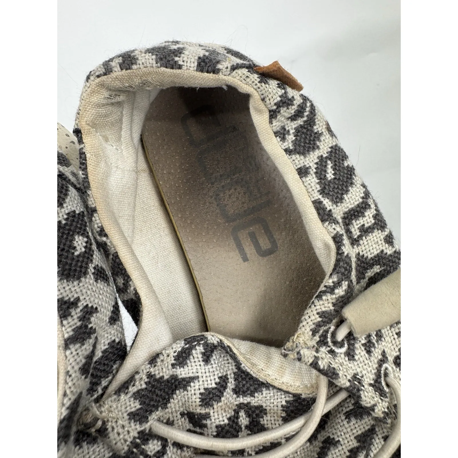 Hey Dudes Wendy Cheetah Print Shoe Women 7 White Grey Casual Beach Summer Preppy - Image 6