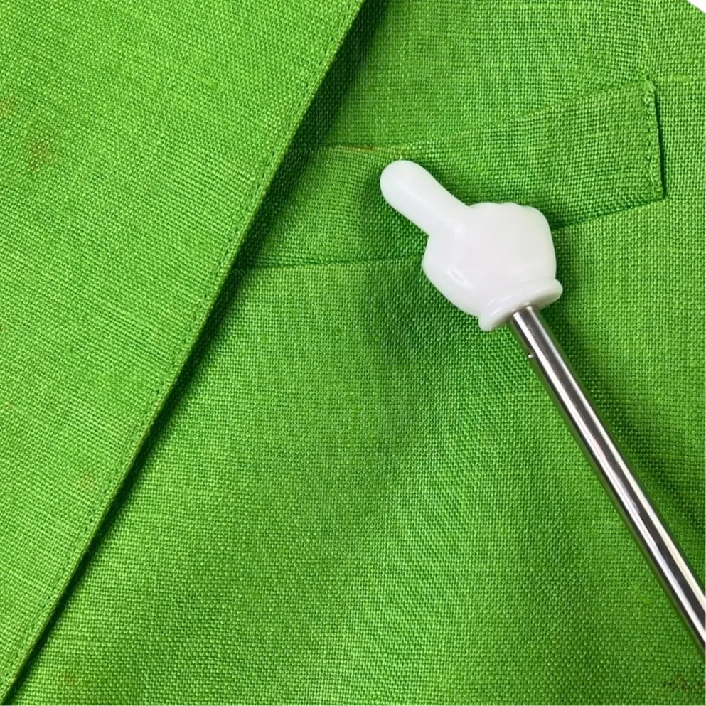 Talbots Petite Linen Blazer Size 8 Irish Green Single Button Lined Jacket Career - Image 7