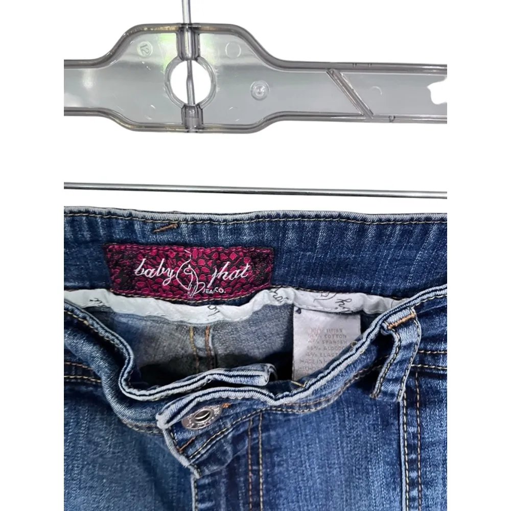 Baby Phat Vintage Y2K Embroidered Cat Cropped Jeans Size 20 Casual Women's Blue - Image 7