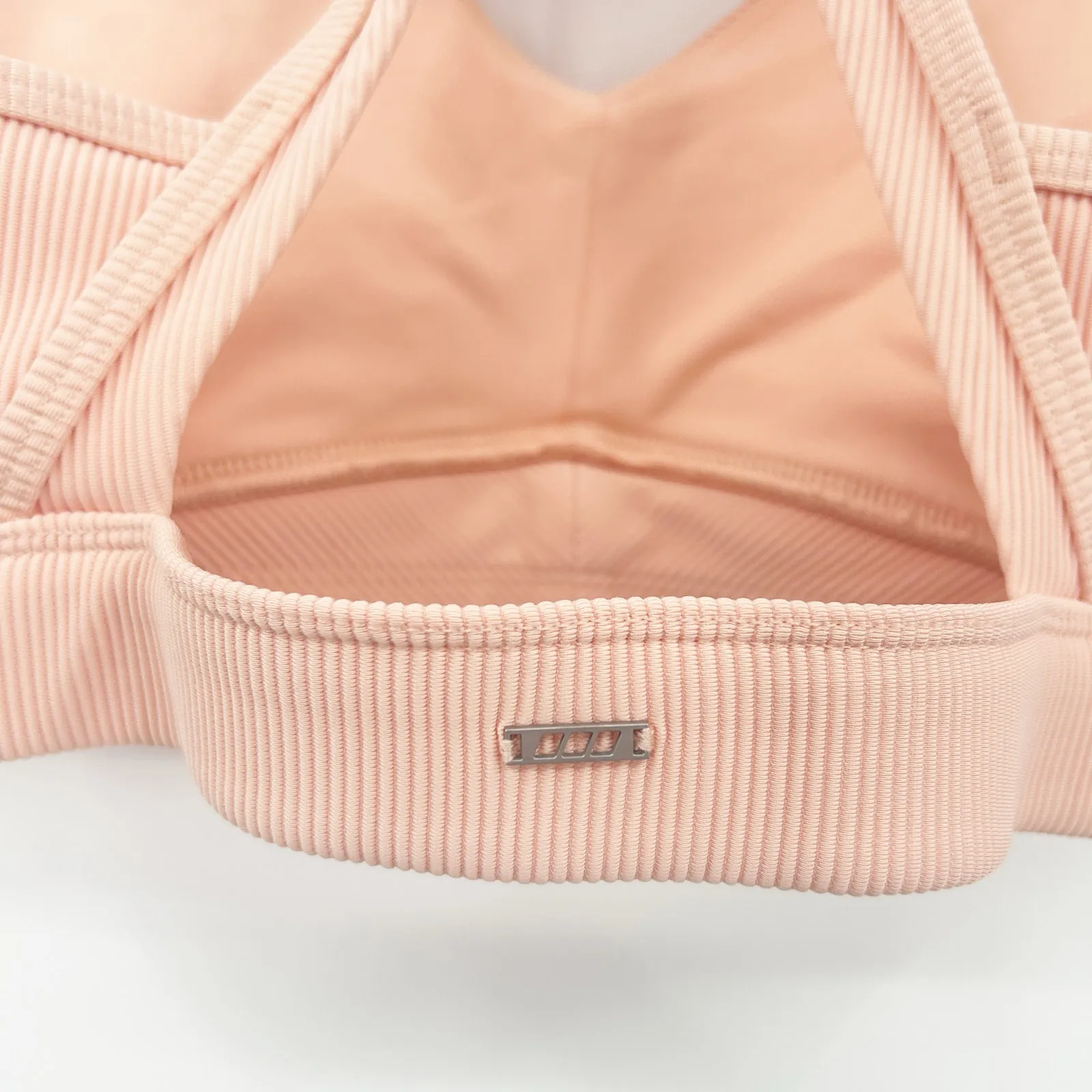 Lorna Jane Womens Active Fitness Ribbed Cutout Racerback Idol Sports Bra Size S‎ - Image 5