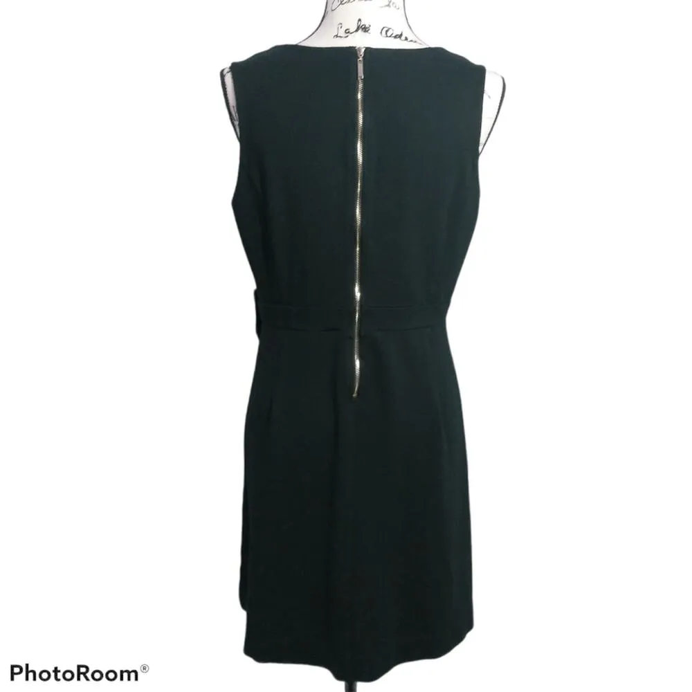 Ava By Le Tote Black Sleeveless Dress Waist Bow Cocktail LBD Size L - Image 4