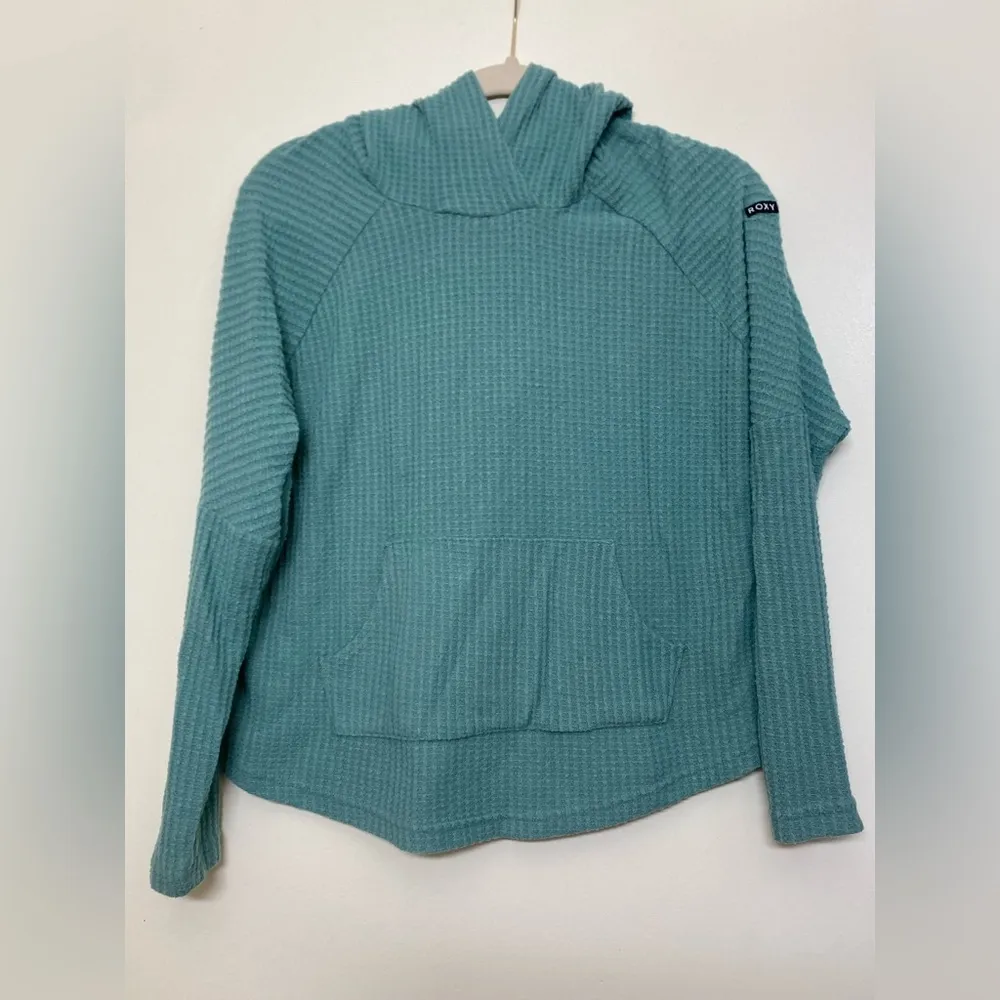 Roxy Sage Waffle Knit Hooded Pullover Sweater! - Image 3