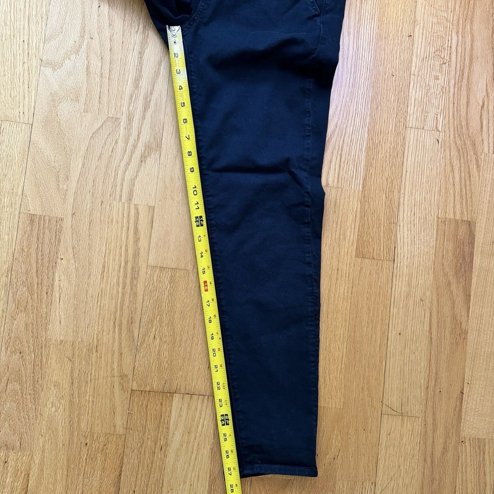 Veronica Beard Women's Ayla Chino Pants Straight Leg Navy Blue Size 26/2 EUC - Image 8