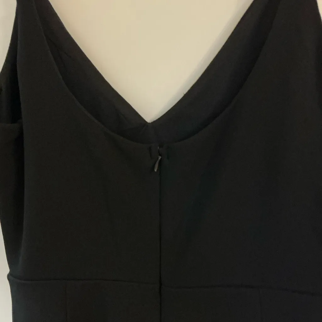 Lulu's Black Sheath Cocktail Dress Spaghetti Strap - Image 3