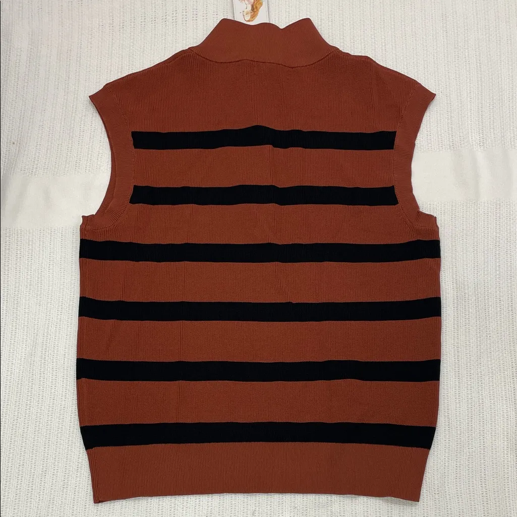 Women's PrettyGarden Half -Zip Sweater Vest. Size M - Image 8