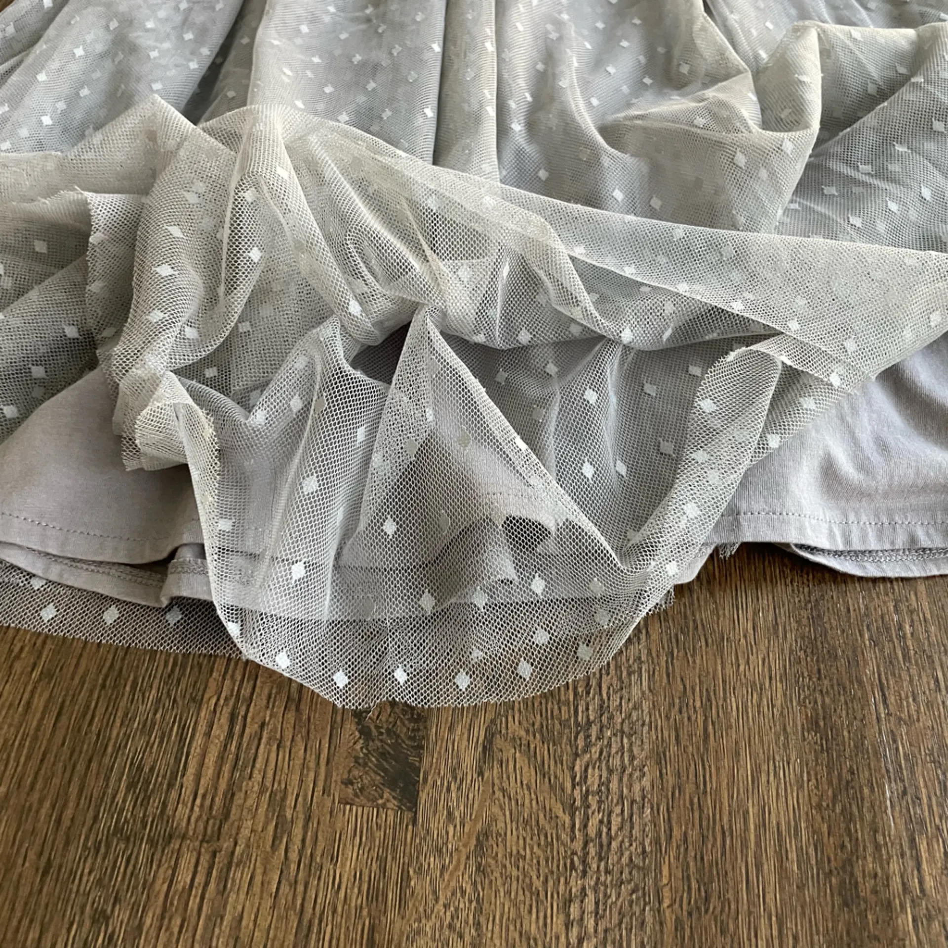 Garnet Hill Gray Prima Tulle Skirt - Size Medium - Image 4