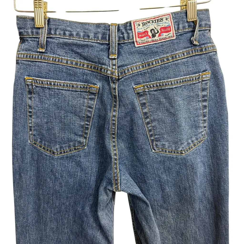 Rockies Slim Women’s Jeans Size 5 XL 28 Blue Denim High Rise Straight Leg - Image 5