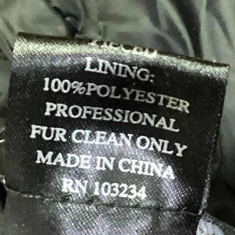 Adrienne Landau Women's Black Reversible Faux Fur Zip Up Puffer Vest Coat Size S - Image 7