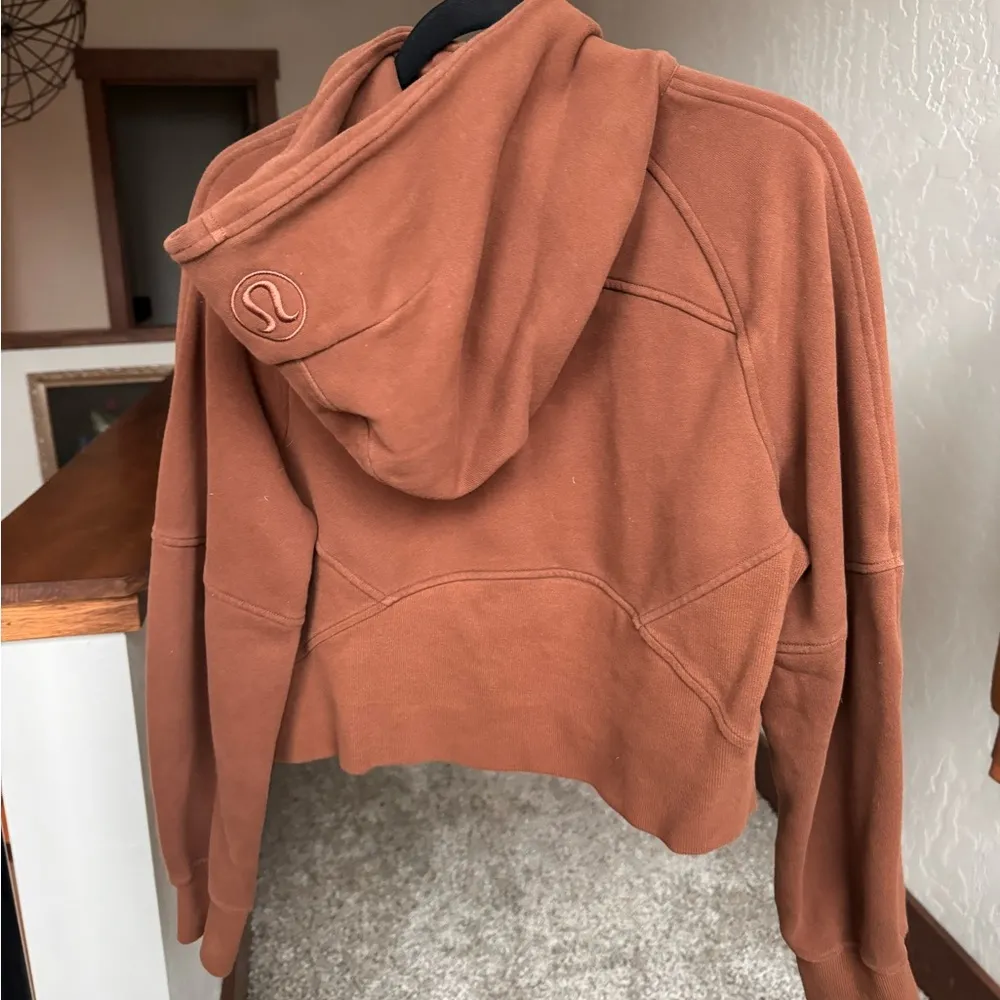 Lululemon Scuba Oversized Half-Zip Hoodie XS/S Roasted Brown - Image 9