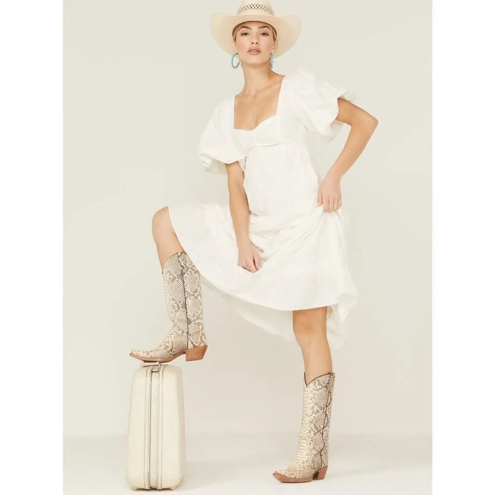 Show Me Your Mumu Odette Midi Dress in White Small Womens Long Cotton - Image 16