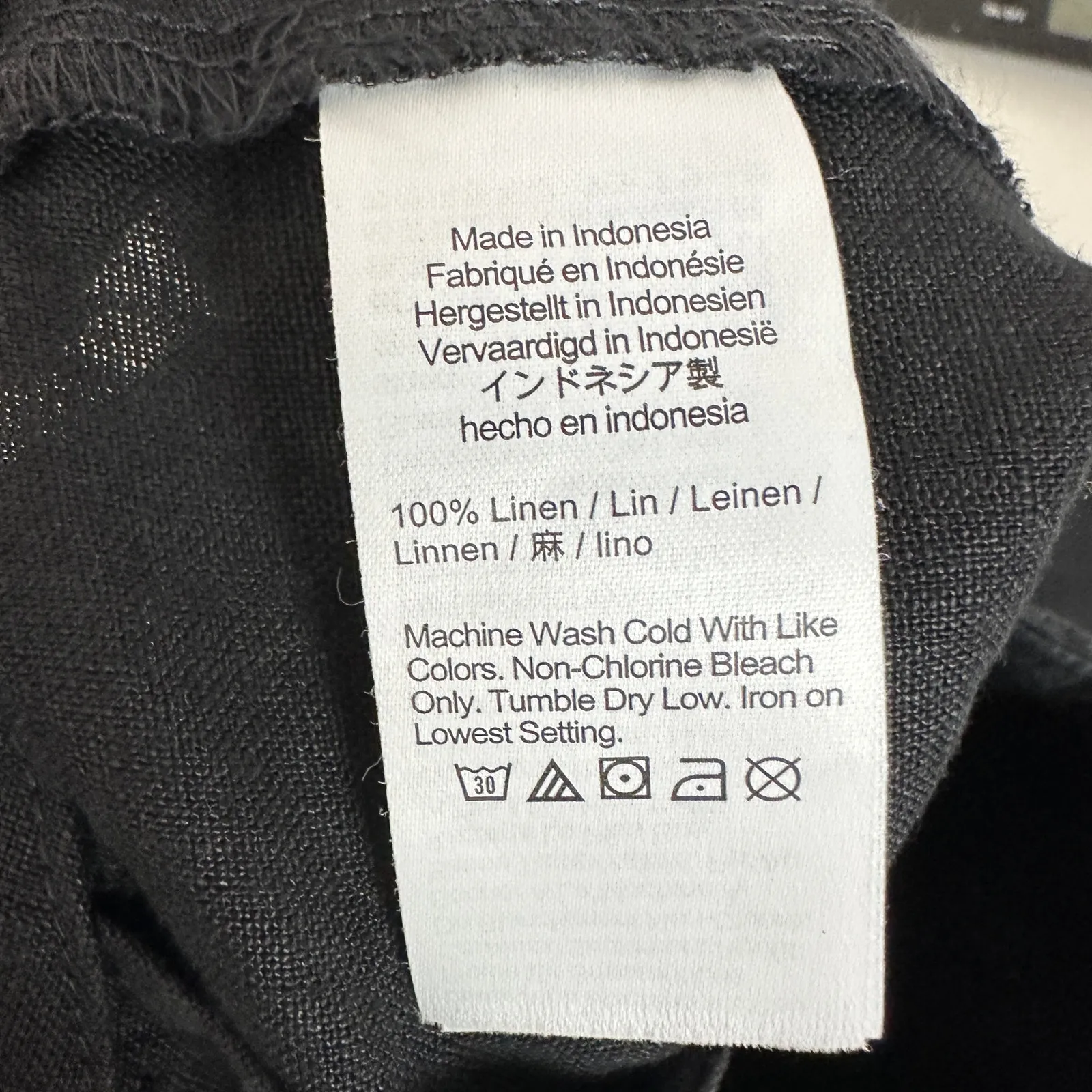 Madewell Pintucked Shorts in 100% Linen Jet Black High Rise Vacation US 0 NWT - Image 12