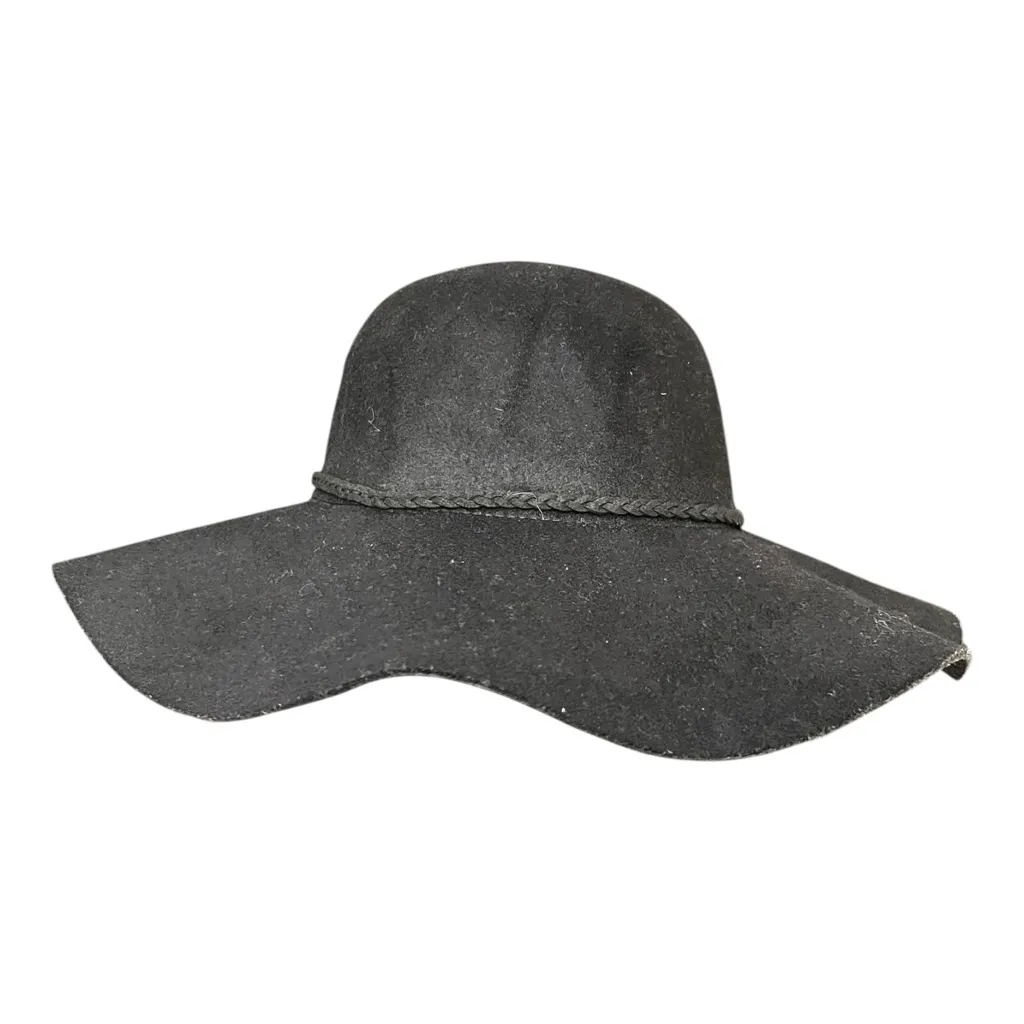 Jessica McClintock Slouchy Black Felt Hat - Image 6