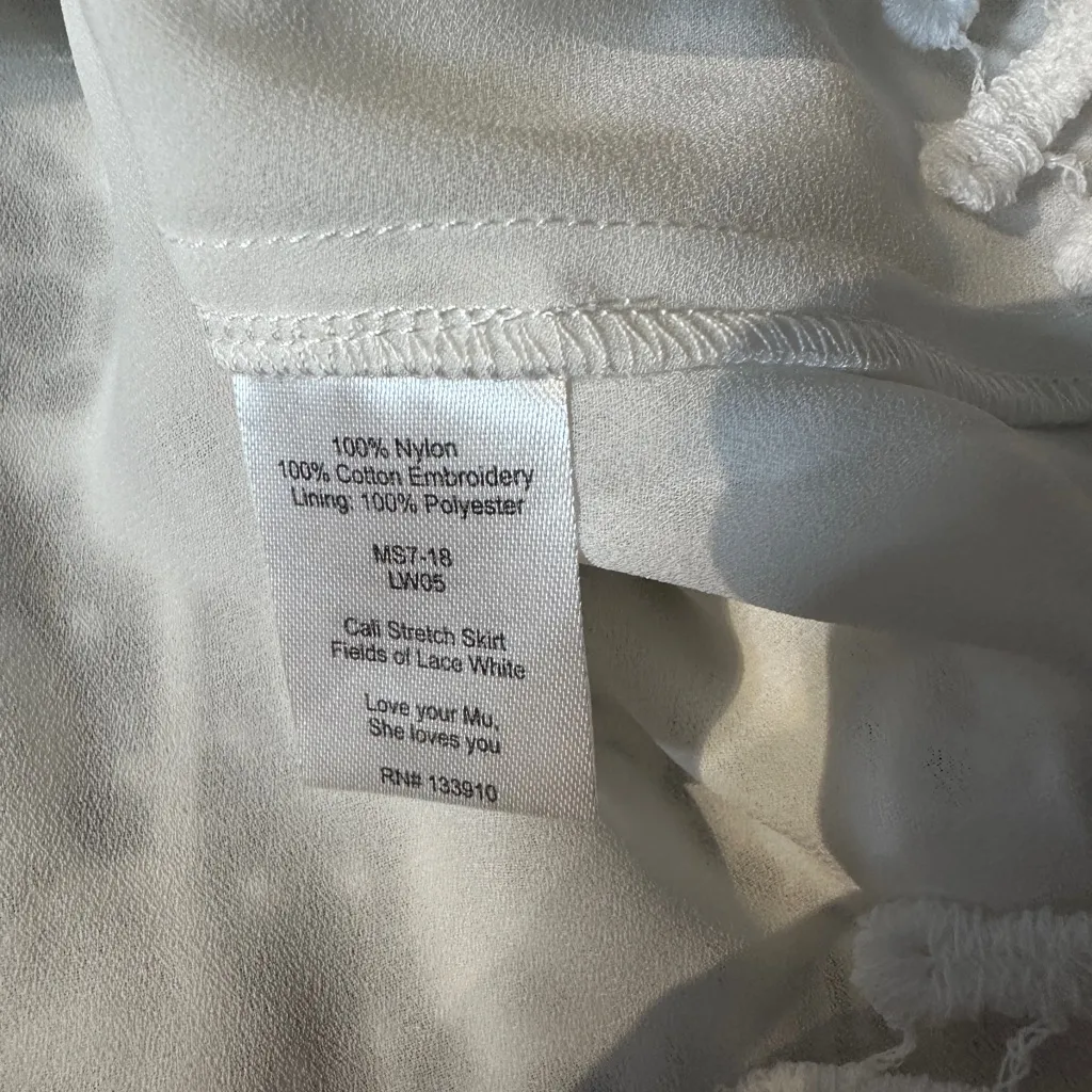 Show Me Your Mumu Cali Stretch Mini Skirt - Fields‎ of Lace White M | NWT - Image 9