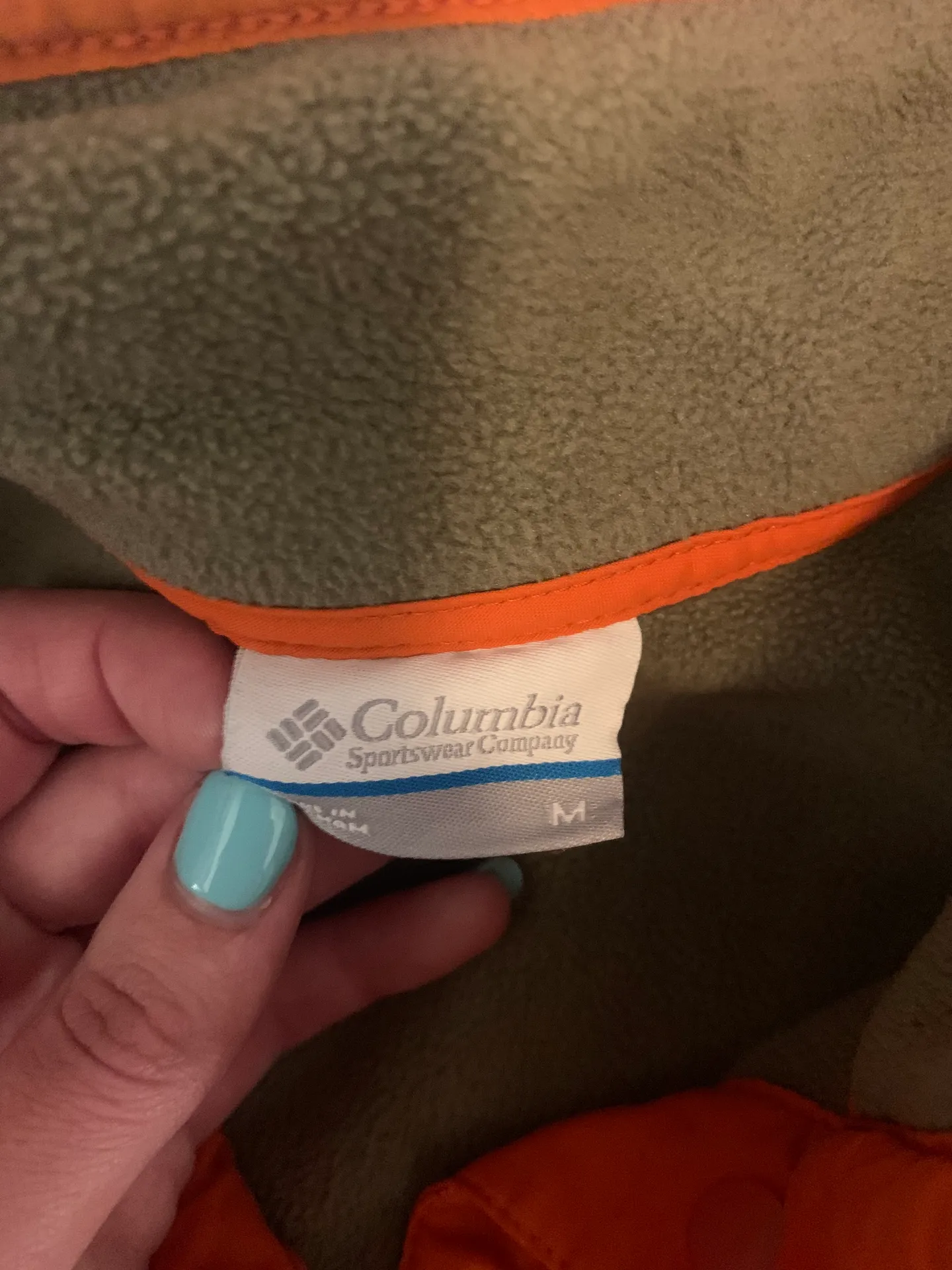 Columbia Fleece Quarter Button Down Collar - Image 7