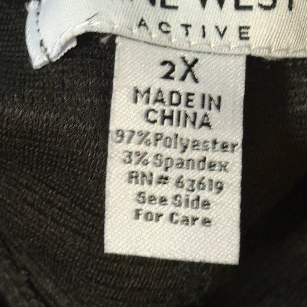 NWT Nine West Active Black Joggers Size 2X - Image 11