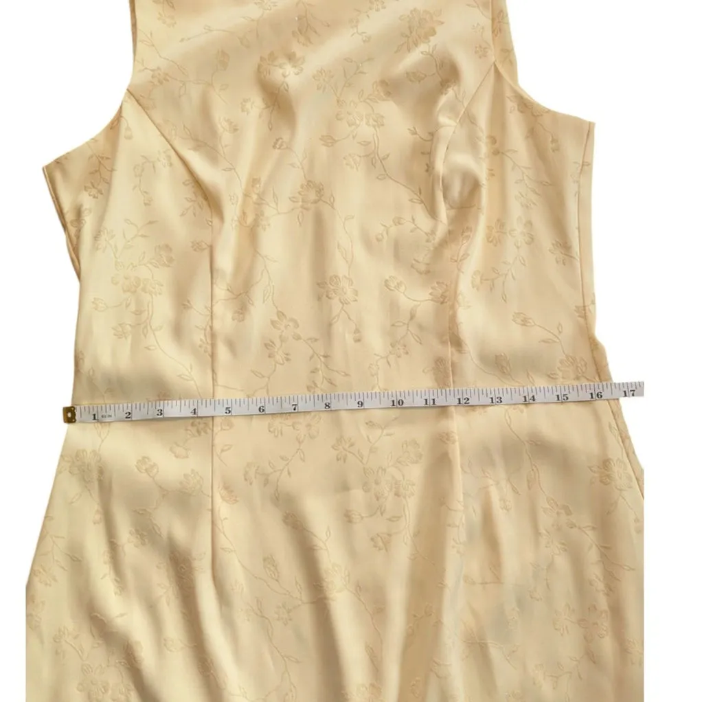 Vintage 90s Floral Yellow Mini Dress Bella Hadid Sabrina Carpenter - Image 4