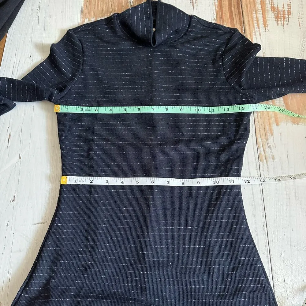 Marine Layer Lexi Rib Turtleneck Midi dress Size XS Sky Captain - Image 6