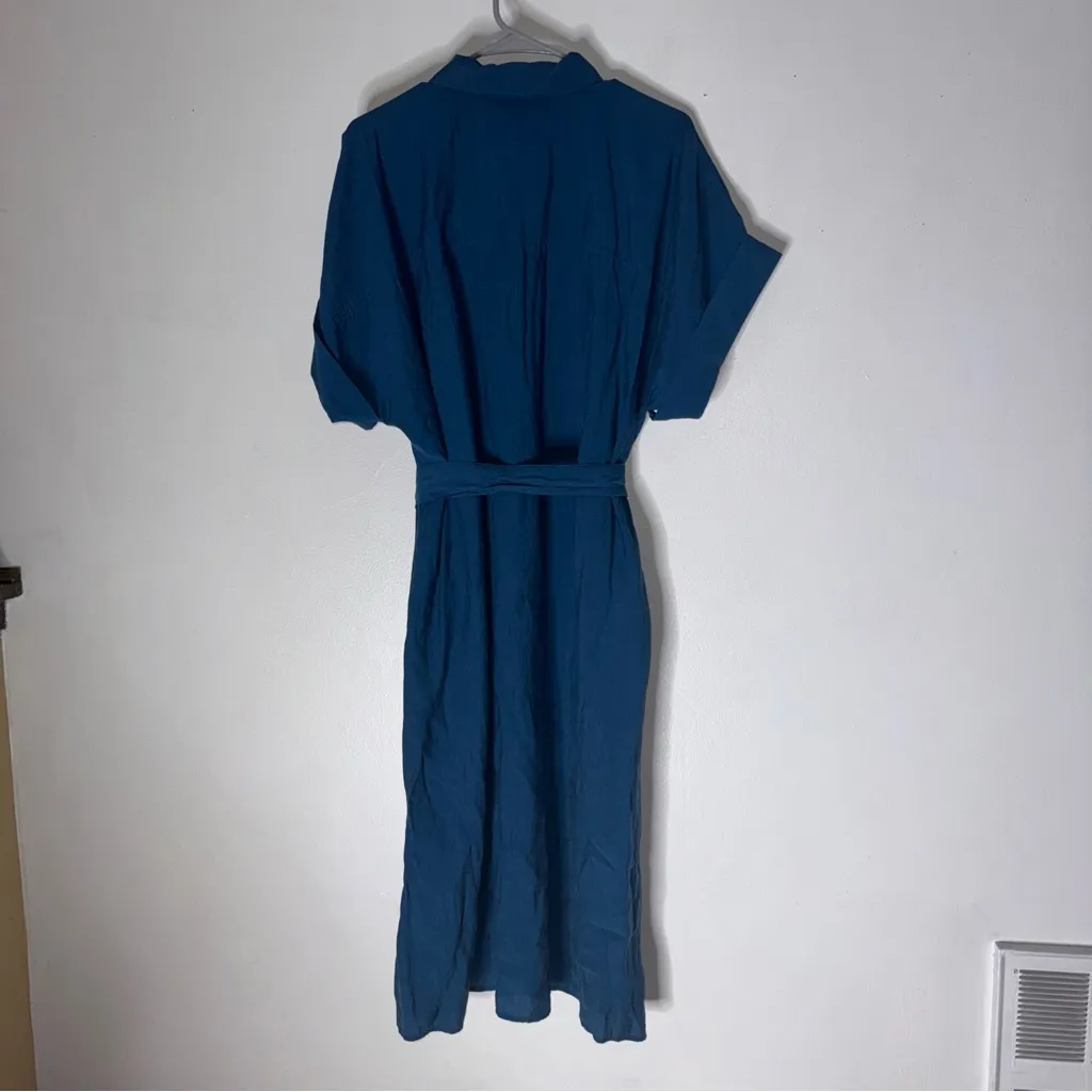 Maison 123 Cobalt Blue Nayaa Shirt Dress‎ XL - Image 6