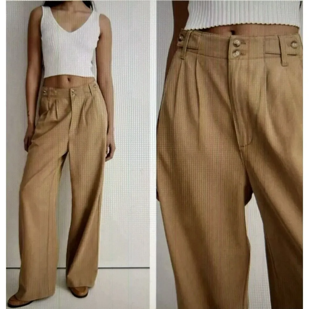 MADEWELL The Harlow Wide-Leg Lightweight Twill Pants Black Women’s Size 2P - Image 6