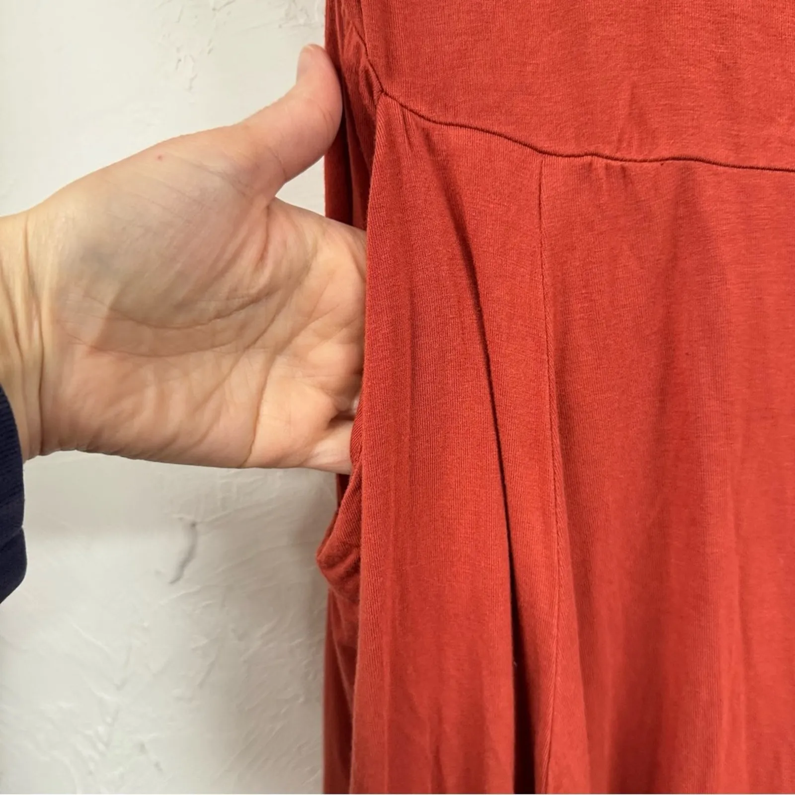 Torrid Super Soft Knits Orange Short Sleeve Jersey Knit Mini Dress 00 Large Cozy - Image 5