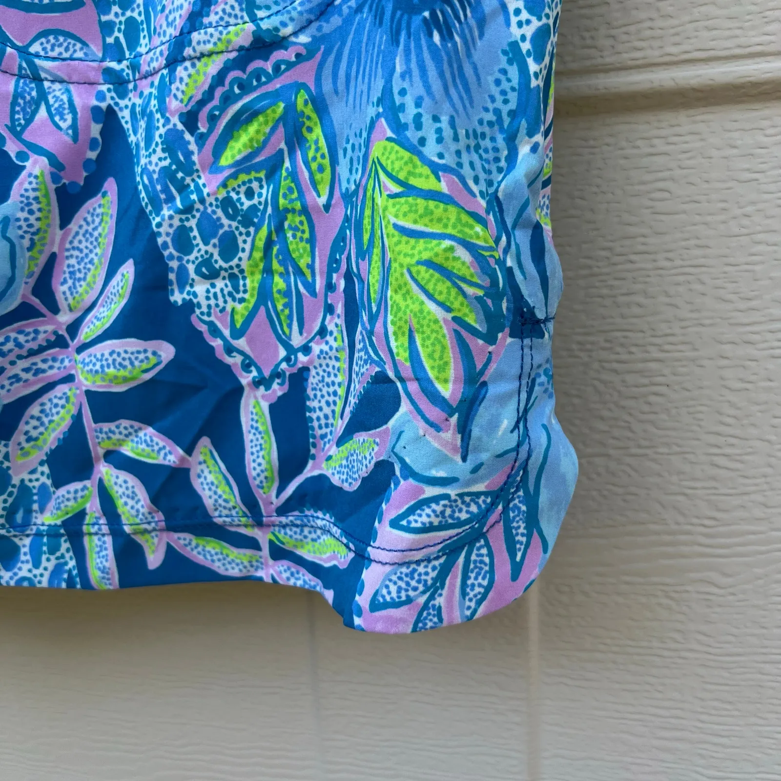 Lilly Pulitzer Luxletic Run Around Skort Skirt Macaw Blue Tall Me About It XS - Image 6