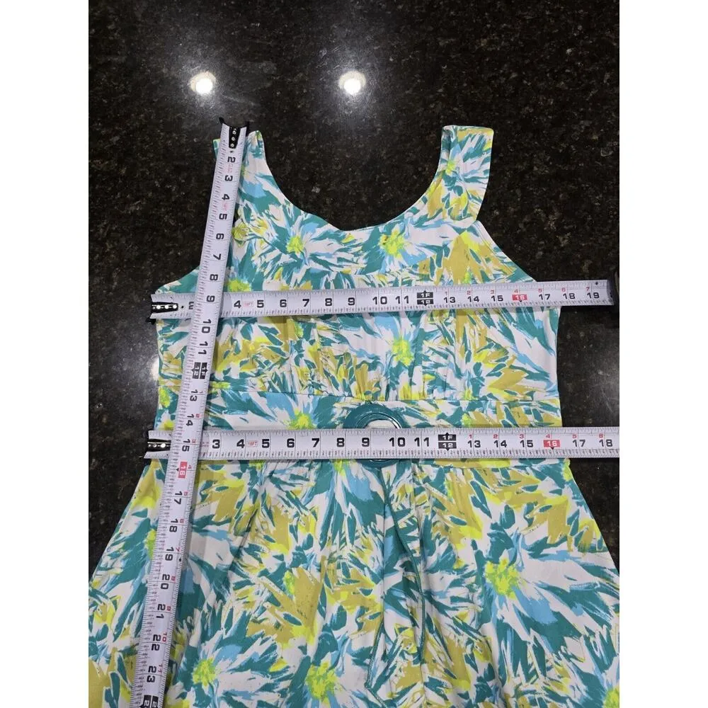 Susan Lawrence Women's Polyester Round Neck Sleeveless Knee Length Dress Size L - Image 12