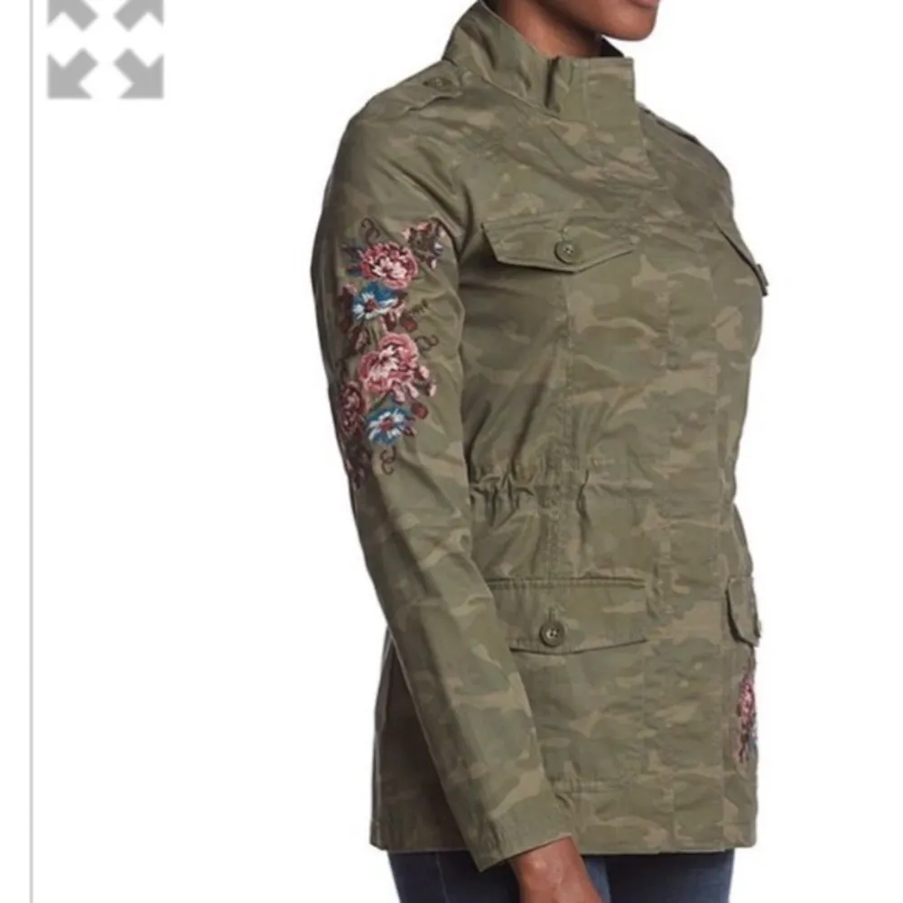 Ruff Hewn camo floral embroidered jacket - Image 2