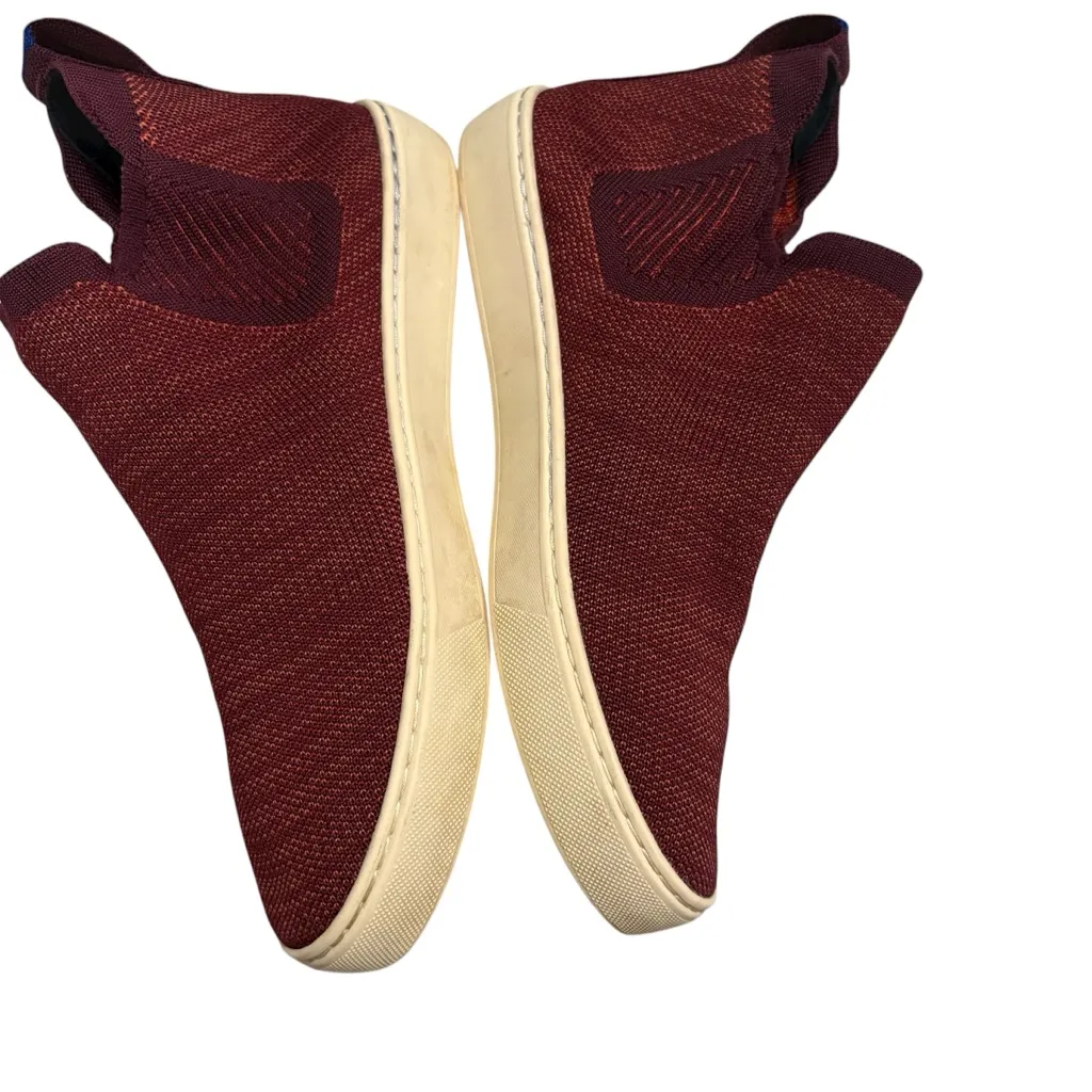 Rothy's Lattice Stitch Chelsea Berry Knit High Sneaker Discontinued, Sz 8 - Image 7