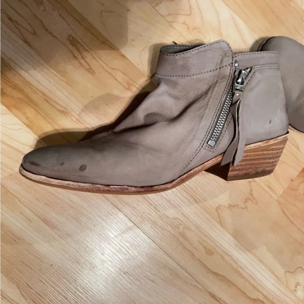 Sam Edelman Zip Up Tan Booties Women’s 8 1/2 - Image 5