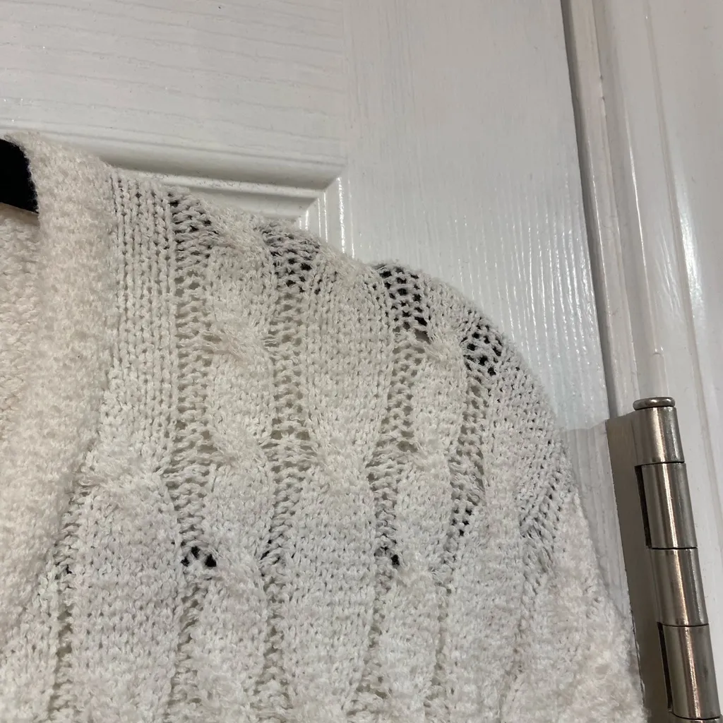 NWT J. Crew Size XL Odette Cable Knit Sweater Lady Jacket Gold Buttons Soft Cozy - Image 4