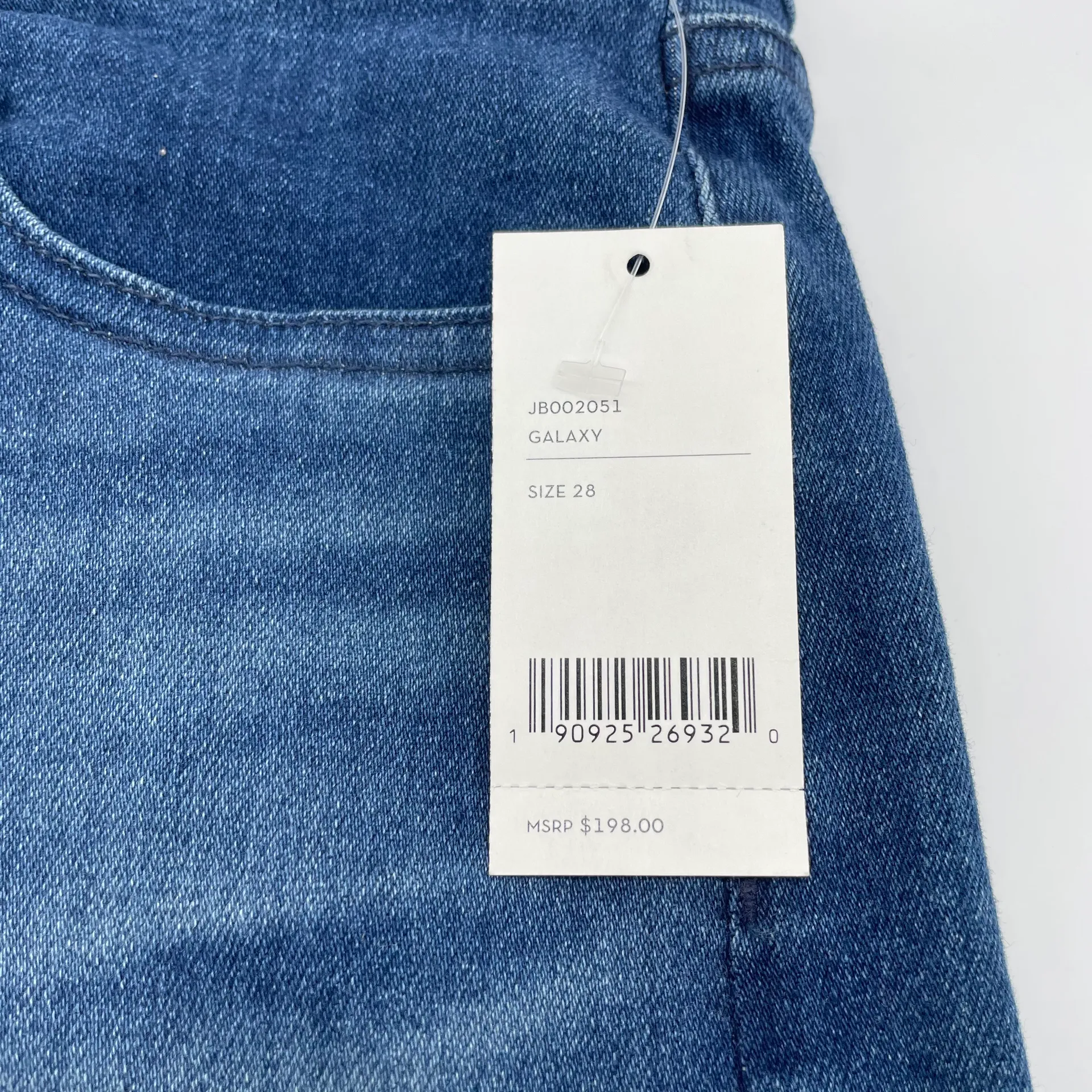 Women’s Bonny Galaxy Frayed Mid-Rise Stretch Denim Jeans Mini Skirt - Image 9