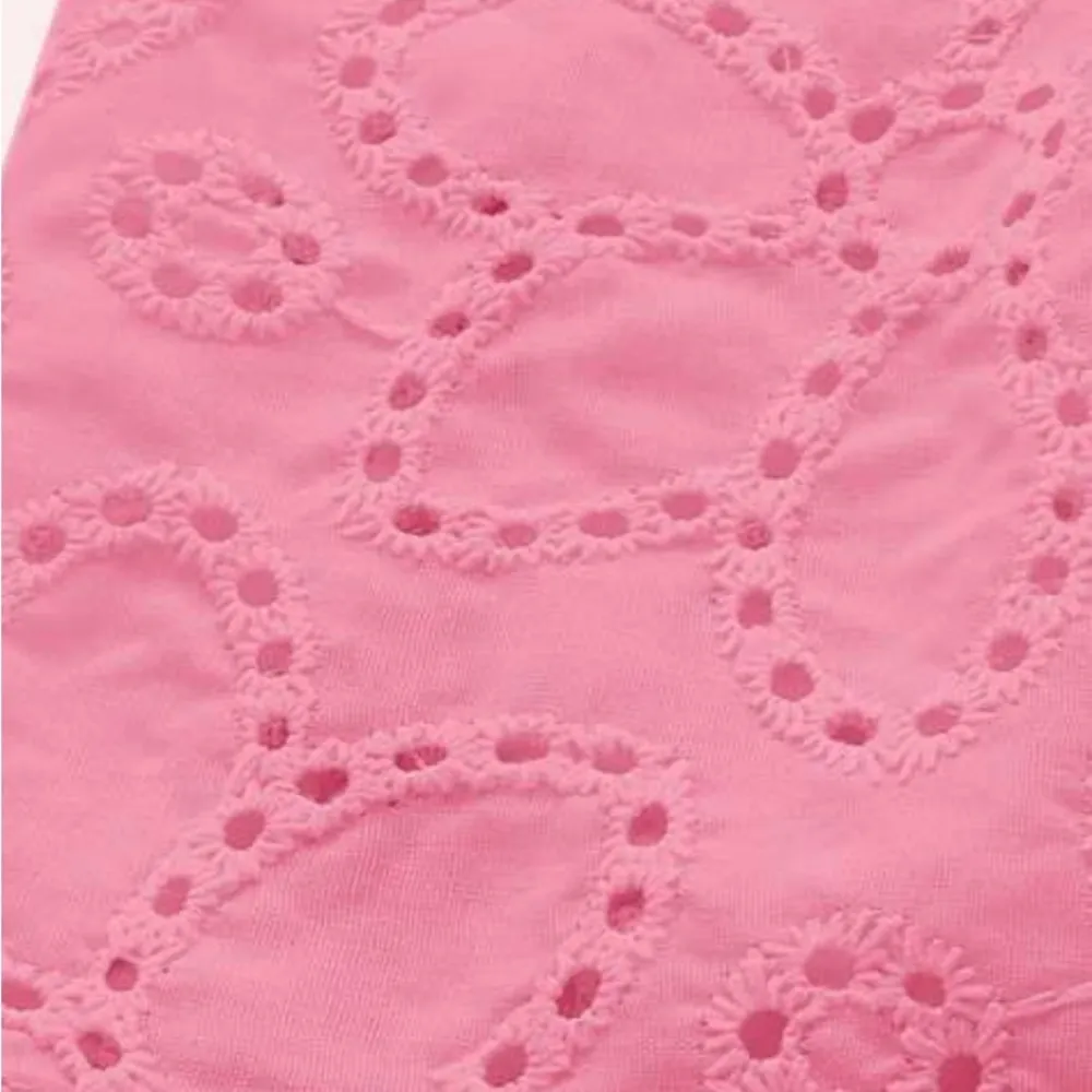 SheIn  Pink Strapless‎ Crochet Crop Top - Image 3