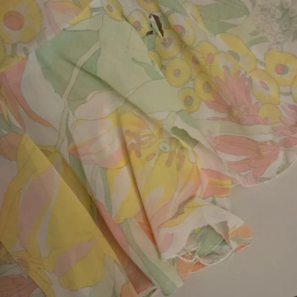 Gorgeous VINTAGE Marshall Fields‎ Dress / Robe Yellow Size M - Image 7