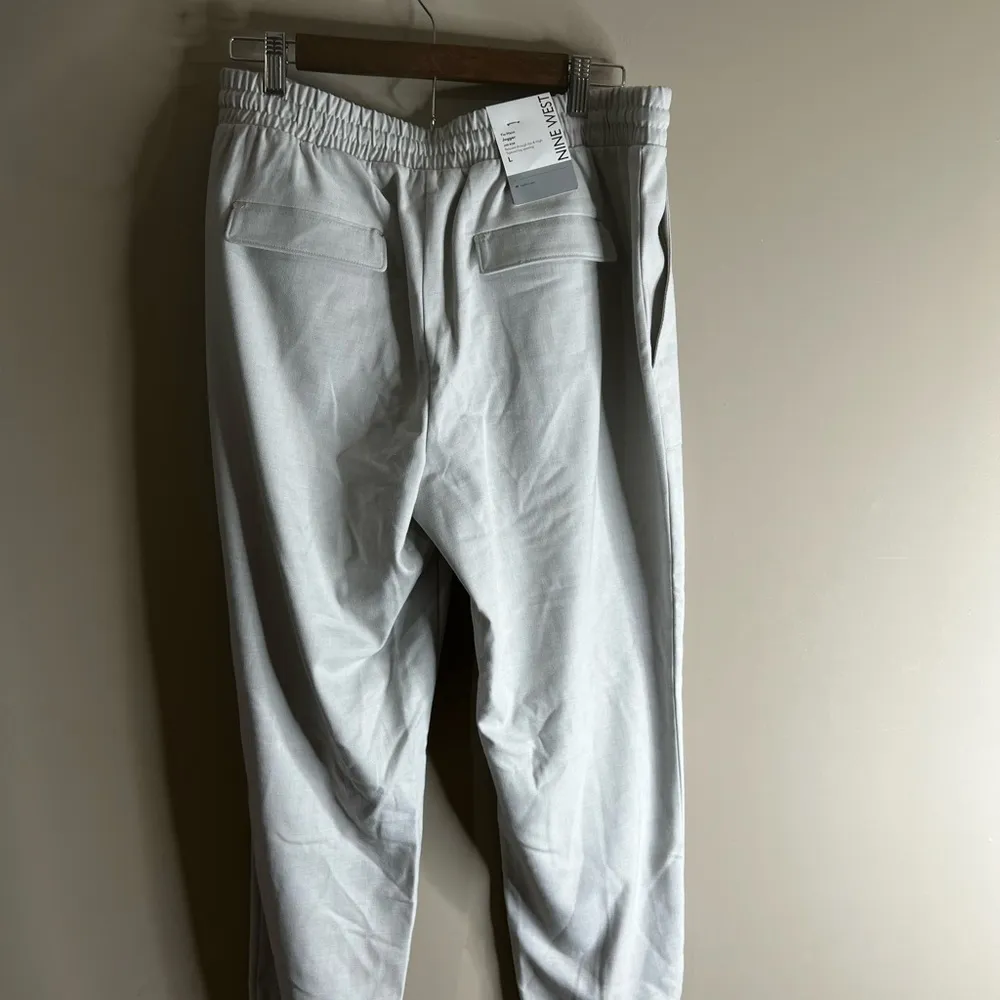 NWT Nine West tie waist jogger size large gray - Image 11