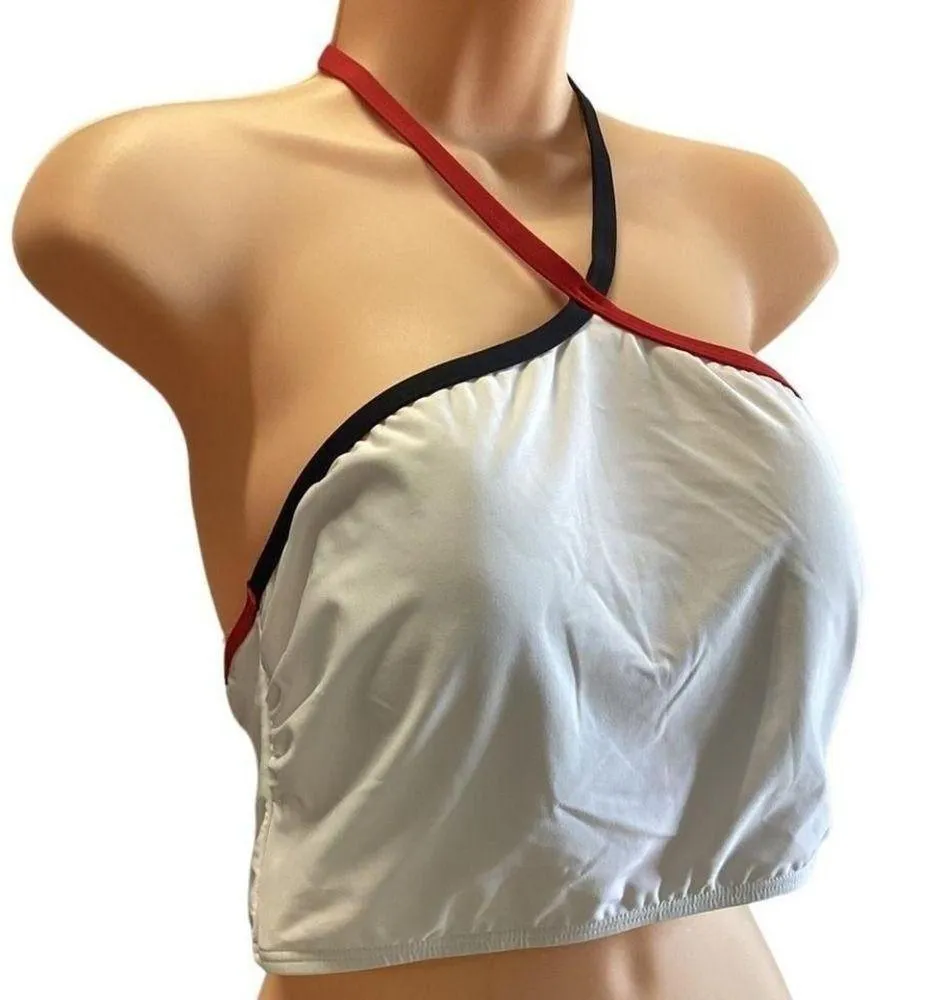Tommy Hilfiger Women's Essential‎ Cropped Halter Bikini Swim Top  Xl - Image 8