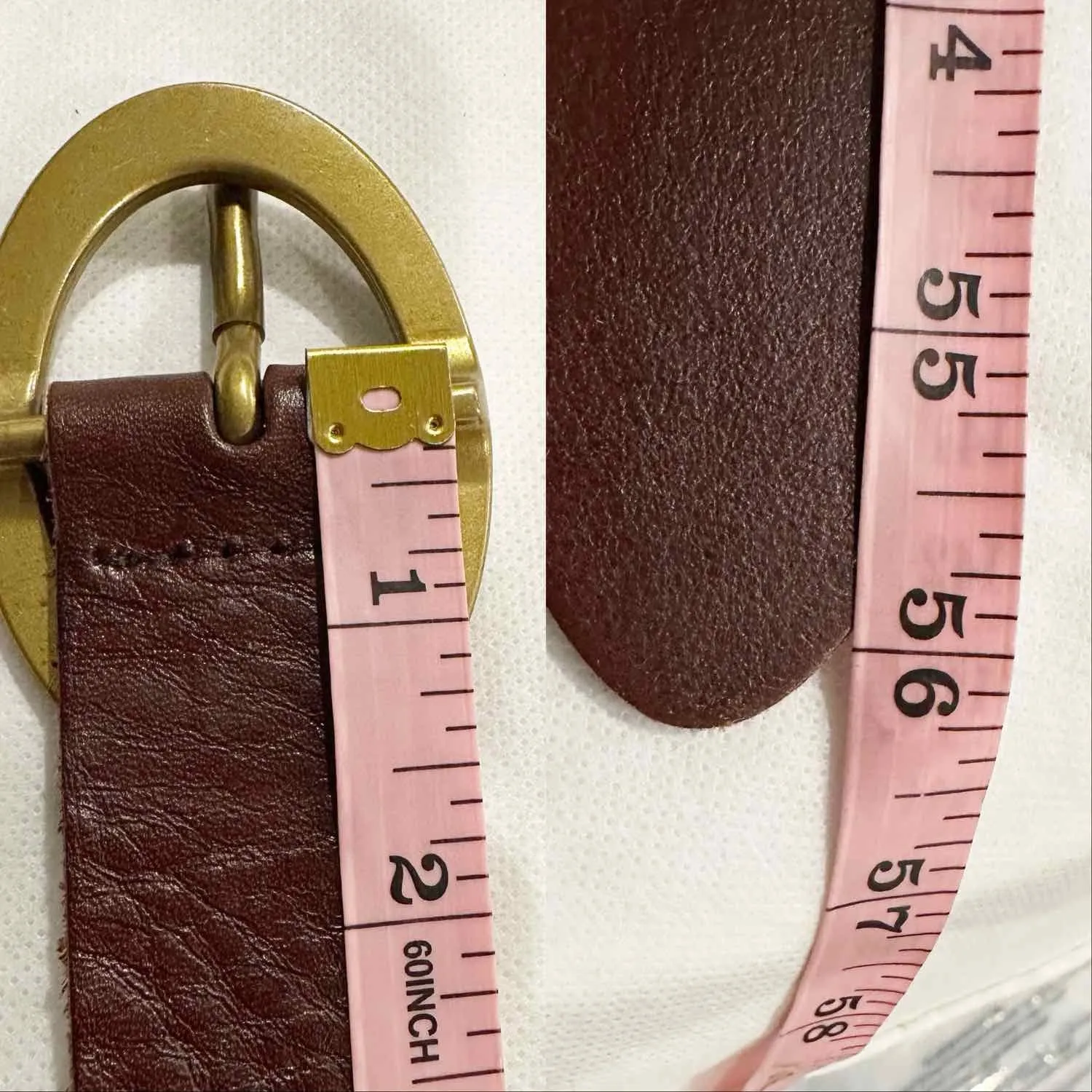 Talbots Women’s Braided Genuine Leather Brown Belt Size 3X - Image 14