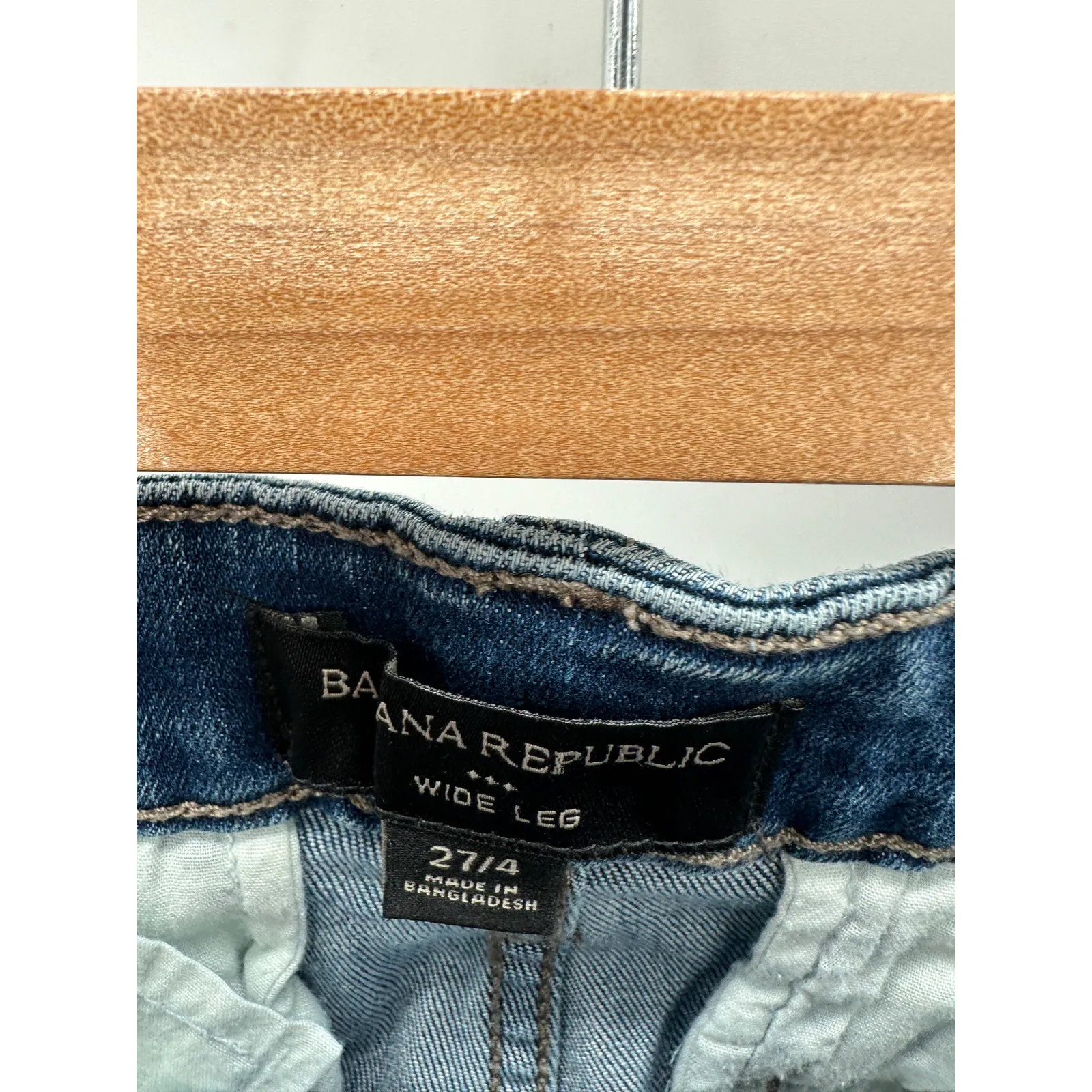 Banana Republic Factory Wide Leg Denim Jeans Flare Womens Size 27/4 - Image 5