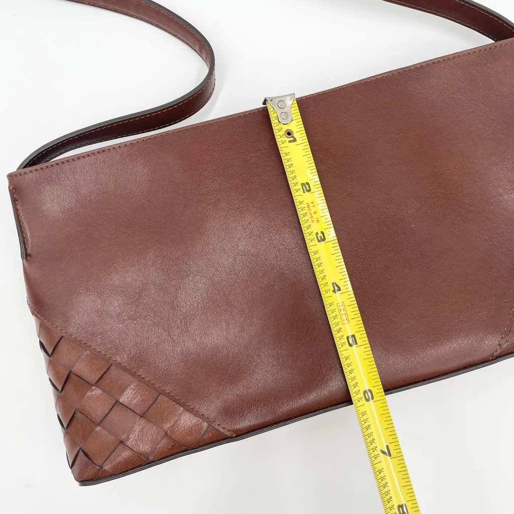 Vintage Nine West Woven Faux Leather Slim Shoulder Bag Purse Bohemian 90s Y2K - Image 10