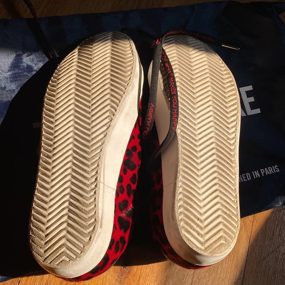 Zadig & Voltaire Red Leopard Sneakers 38 new - Image 6