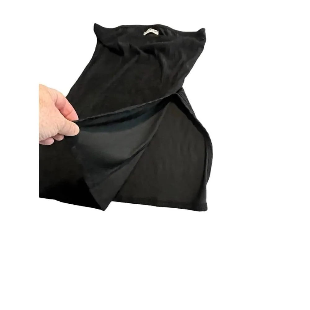 Rebdolls  Top Womens 3X Black Ribbed Strapless Split Side Mika Plus Stretch NEW - Image 3