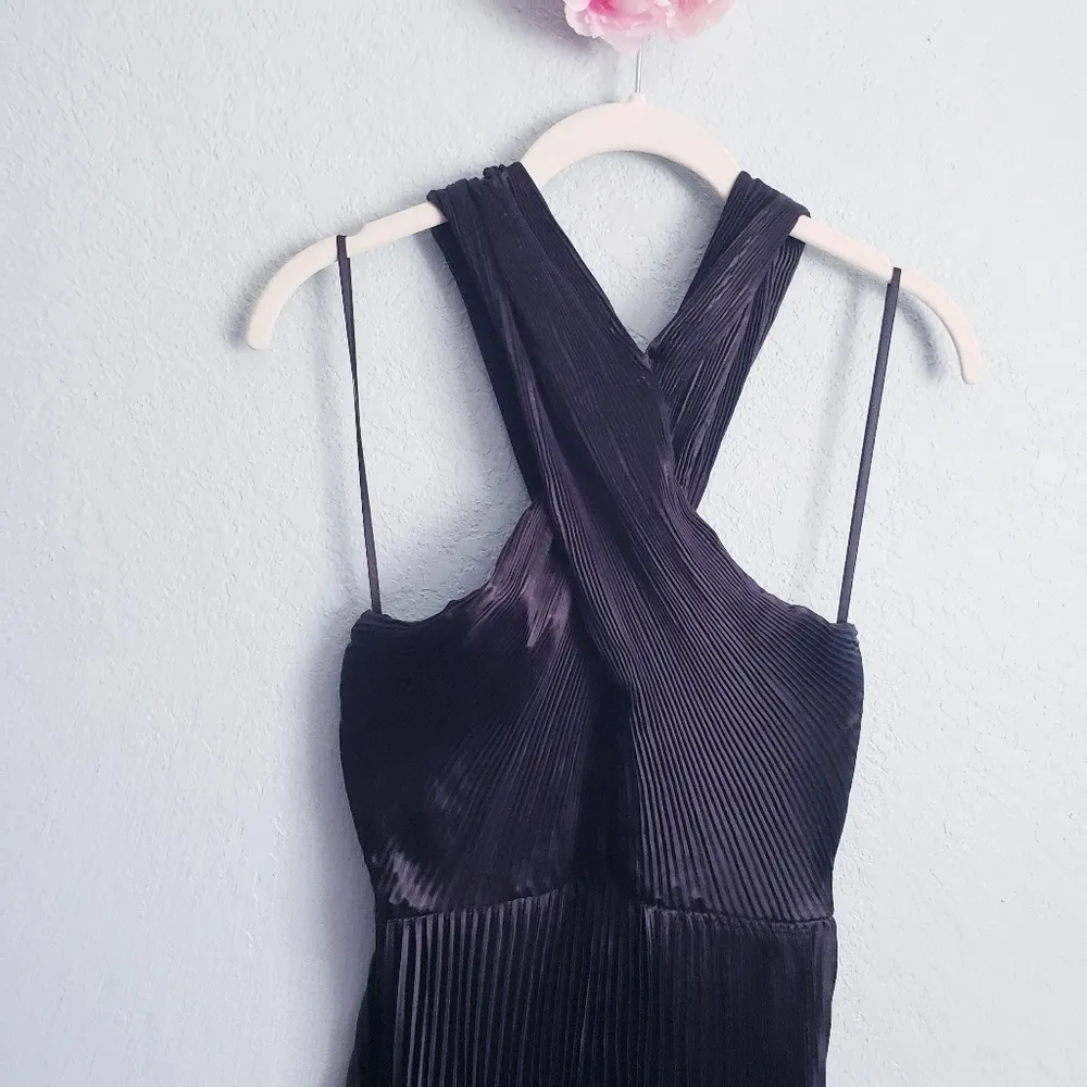 Baltic Born Black Sandra Pleated Maxi Dress - Image 4