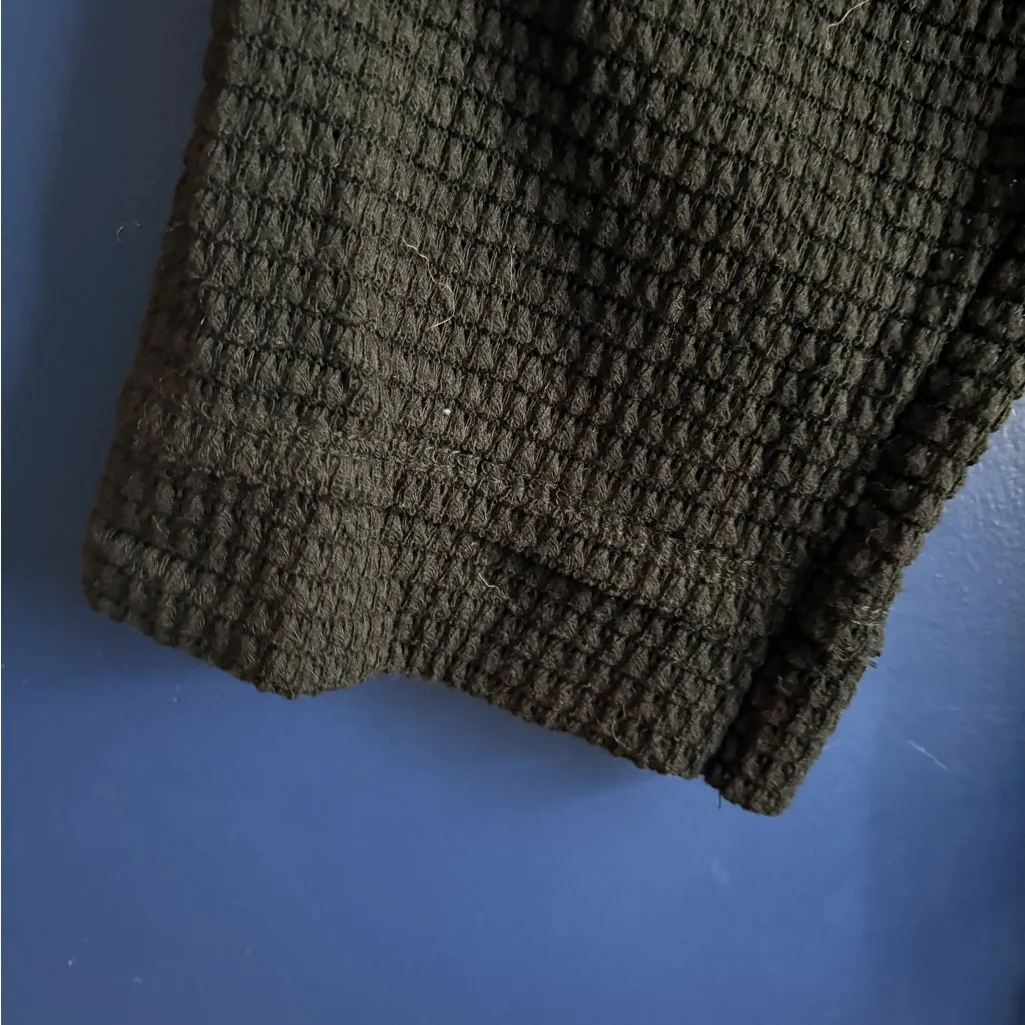 BiBi Textured Black Cowl Neck Sweater Size XL - Image 5