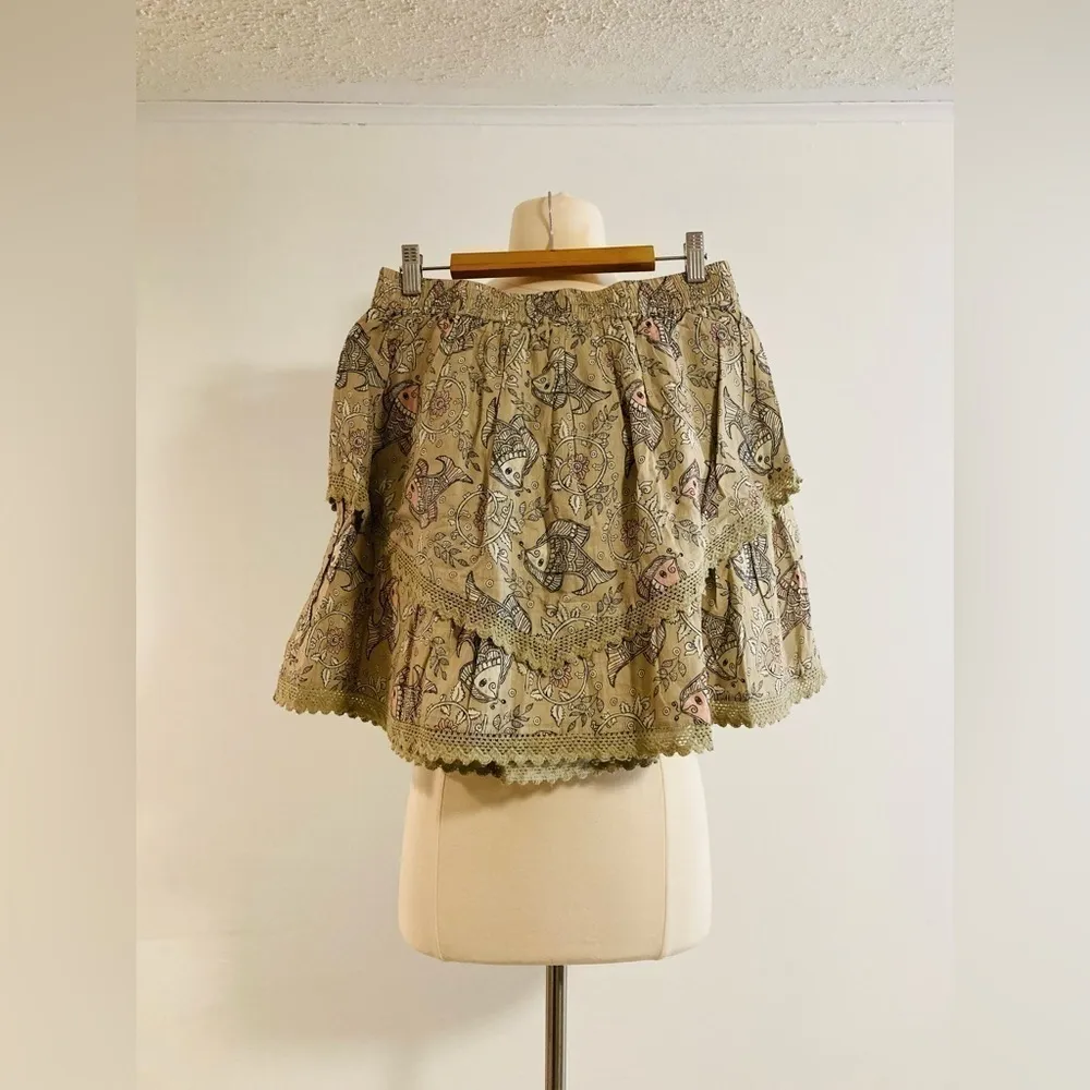 Anthropologie Let Me Be Kenna Mini Skirt Size 4P NWOT $128 - Image 3